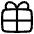 Gift Icon from Plump Line Set