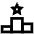 Winning Star Place Icon from Atlas Line Set