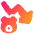 Bear Market Decrease Icon from Plump Gradient Set