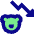 Bear Market Decrease Icon from Sharp Pop Set
