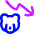 Bear Market Decrease Icon from Flex Neon Set