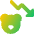 Bear Market Decrease Icon from Core Gradient Set
