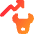 Bull Market Increase Icon from Core Gradient Set