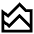 Chart Area Icon from Sharp Line Set