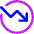 Chart Circle Down Loss Icon from Core Neon Set