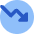 Chart Circle Down Loss Icon from Core Flat Set
