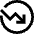 Chart Circle Down Loss Icon from Sharp Line Set