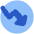 Chart Circle Down Loss Icon from Plump Flat Set