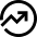 Chart Circle Up Growth Icon from Sharp Line Set