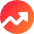 Chart Circle Up Growth Icon from Core Gradient Set