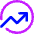 Chart Circle Up Growth Icon from Core Neon Set