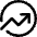 Chart Circle Up Growth Icon from Core Line Set