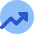 Chart Circle Up Growth Icon from Core Flat Set
