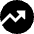Chart Circle Up Growth Icon from Sharp Solid Set