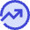 Chart Circle Up Growth Icon from Sharp Duo Set