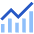 Chart Monitoring Indicator Icon from Sharp Flat Set