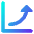 Chart Profit Growth Skyrocketing Icon from Core Gradient Set