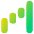 Chart Waterfall Icon from Plump Gradient Set