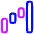 Chart Waterfall Icon from Plump Neon Set