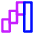 Chart Waterfall Icon from Core Neon Set