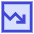 Growth Analytics Chart Down Loss Icon from Sharp Duo Set