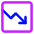 Growth Analytics Chart Down Loss Icon from Core Neon Set
