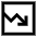 Growth Analytics Chart Down Loss Icon from Sharp Line Set