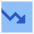 Growth Analytics Chart Down Loss Icon from Sharp Flat Set