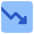 Growth Analytics Chart Down Loss Icon from Core Flat Set