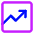 Growth Analytics Chart Up Gain Icon from Core Neon Set
