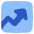 Growth Analytics Chart Up Gain Icon from Plump Flat Set