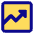 Growth Analytics Chart Up Gain Icon from Core Pop Set