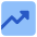 Growth Analytics Chart Up Gain Icon from Core Flat Set
