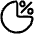 Pie Chart Investment Percentage Icon from Plump Line Set