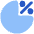 Pie Chart Investment Percentage Icon from Plump Flat Set