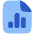 Reports Document Analytics Icon from Plump Flat Set