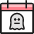 Halloween Calendar Ghost Icon from Ultimate Colors Set