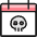 Halloween Calendar Skull icon - Free transparent PNG, SVG. No sign up needed.