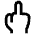 Middle Finger Icon from Atlas Line Set