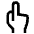 Download free One Finger PNG, SVG vector icon from Atlas Line set.