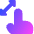 Finger Gesture Pinch Icon from Core Gradient Set