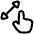 Finger Gesture Pinch Icon from Plump Line Set