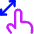 Finger Gesture Pinch Icon from Core Neon Set