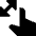 Finger Gesture Pinch Icon from Sharp Solid Set