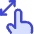 Finger Gesture Pinch Icon from Core Duo Set