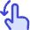 Finger Gesture Swipe Down Icon from Core Duo Set