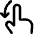 Finger Gesture Swipe Down Icon from Core Line Set