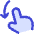 Finger Gesture Swipe Down Icon from Flex Duo Set