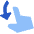Finger Gesture Swipe Down Icon from Sharp Flat Set