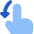 Finger Gesture Swipe Down Icon from Core Flat Set